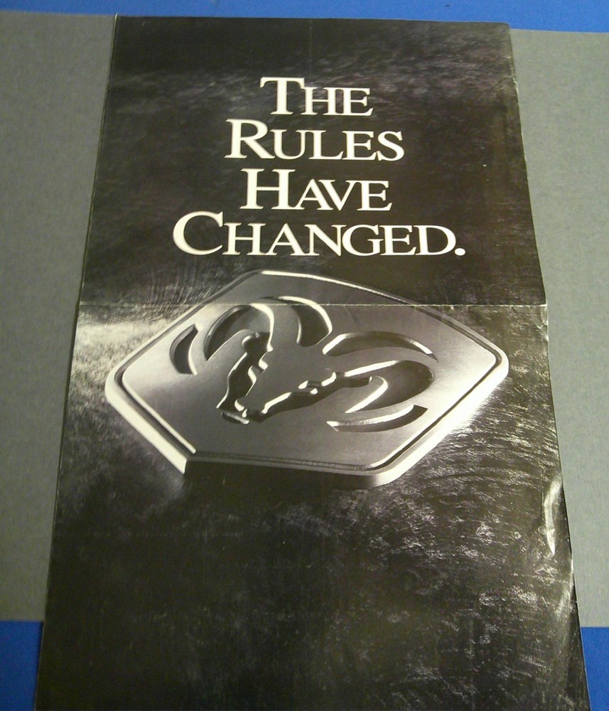 1994 Dodge Ram Sales Folder Poster