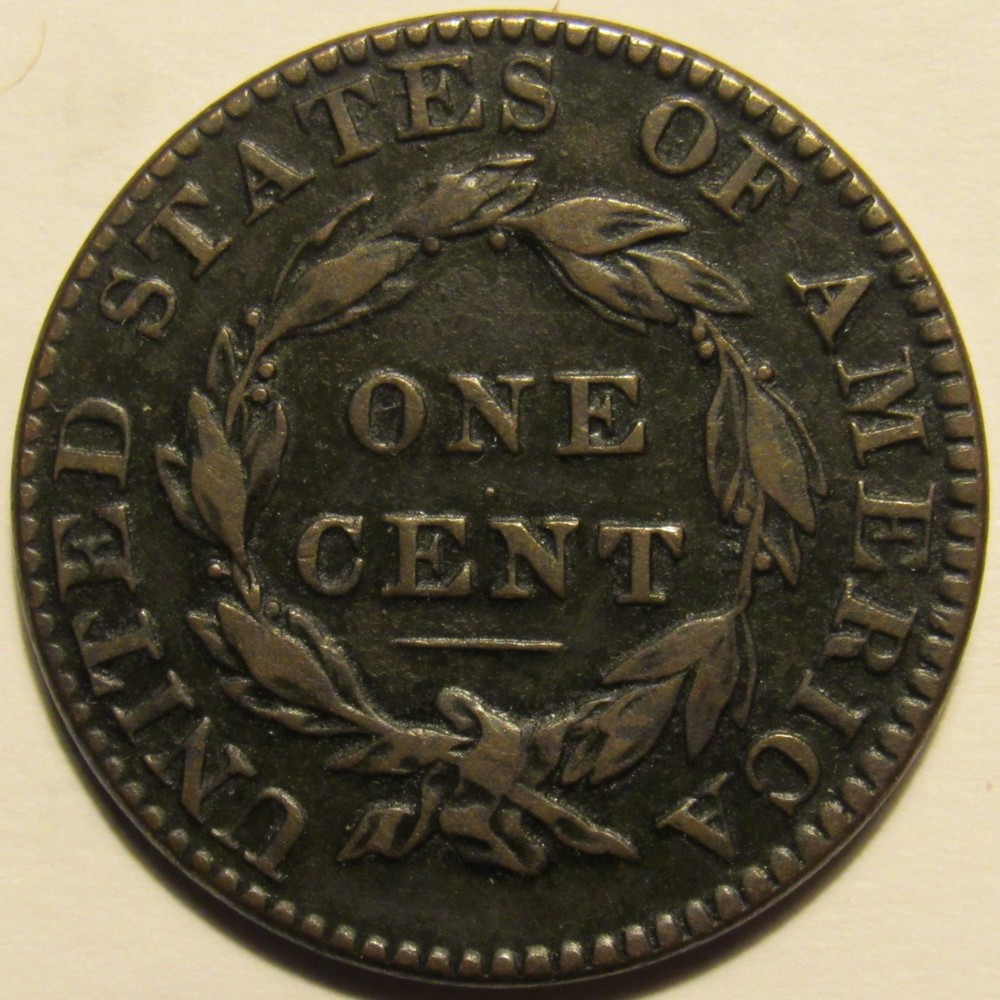 1822 CORONET LARGE CENT, N-11, VF ~ CHOICE ORIGINAL EXAMPLE WITH BOLD FEATURES