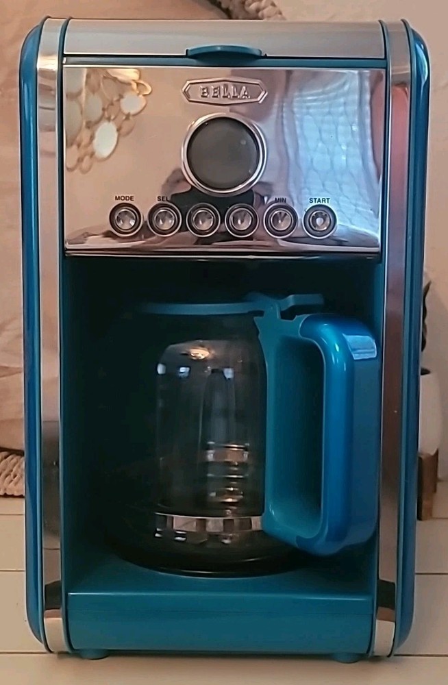 Rare BELLA Linea Collection 12-Cup Programmable Coffee Maker (Blue)
