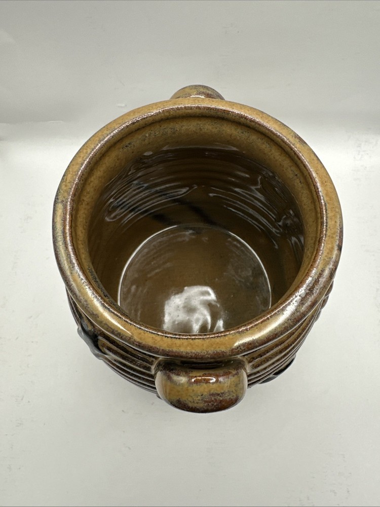 Primitive Style Studio Pottery Brock Open With Textures Surface