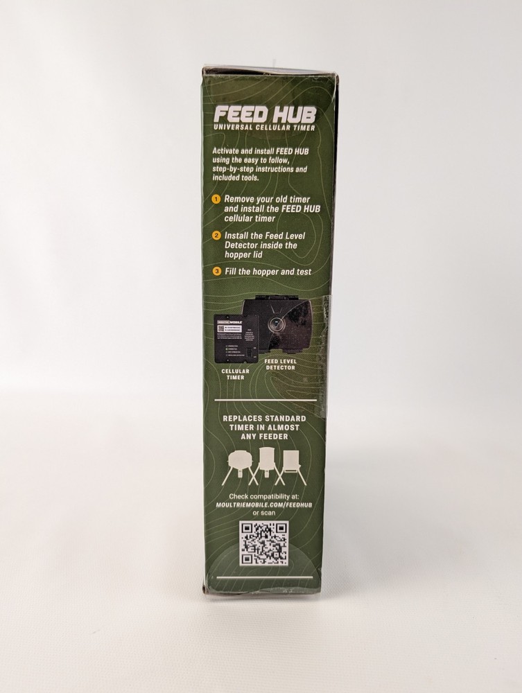 Moultrie Mobile Feed Hub Universal Cellular Timer Feed Level Detector New