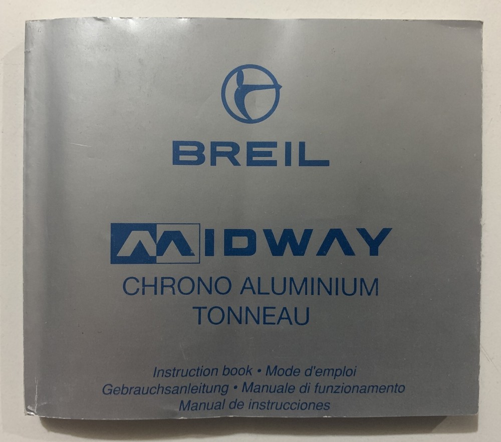 BREIL MIDWAY CHRONO ALUMINUM BARREL INSTRUCTION BOOK