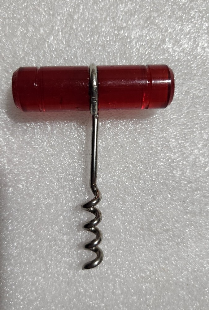 Vintage Red Handled Corkscrew