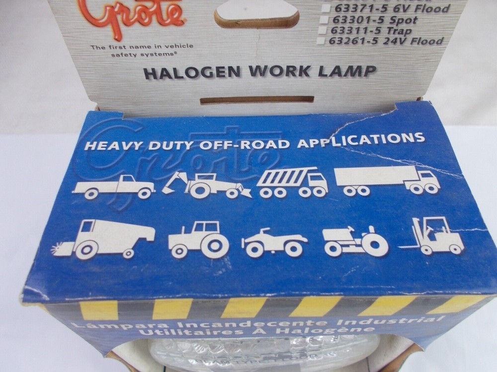 Vehicle-Mounted Halogen Round Work Light Grote 63291-5