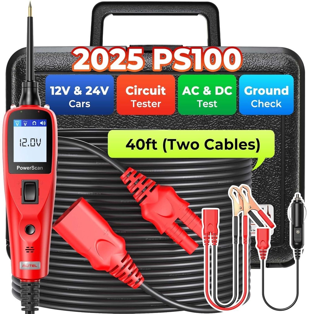 Autel Powerscan PS100 Electrical System Diagnostic Tool Circuit Battery Tester