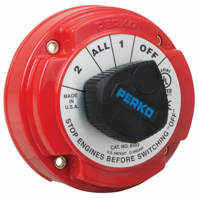 Perko 8503DP Medium Duty Battery Selector Switch w/ Alternator Field Disconnect