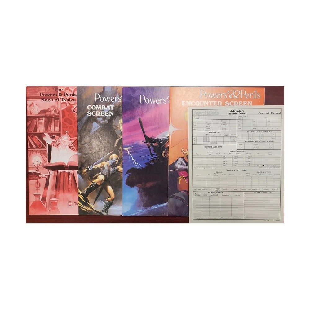 Avalon Hill Powers & Perils Book of Tables Bag VG+