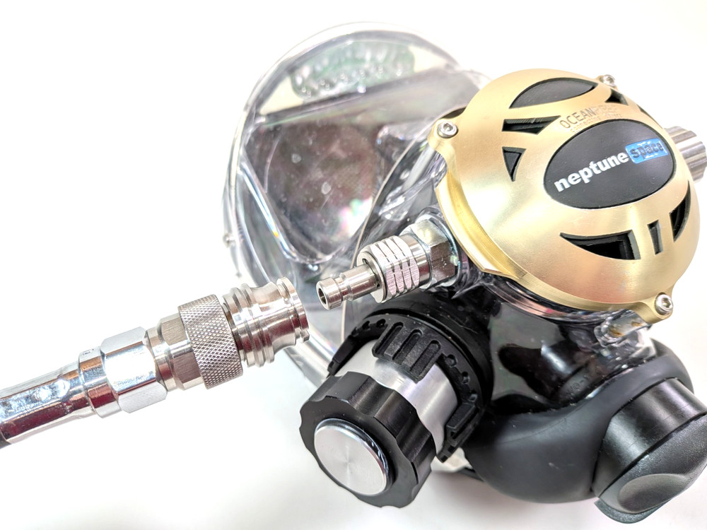 QD Quick Disconnect 2nd Stage Scuba Dive Regulator Hose 2 Piece Adapter Set
