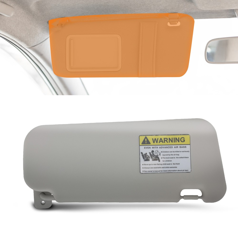 Front Left Driver Visor for Mazda 3 Hatchback 2010-2013 BBM269320C75 Gray Side
