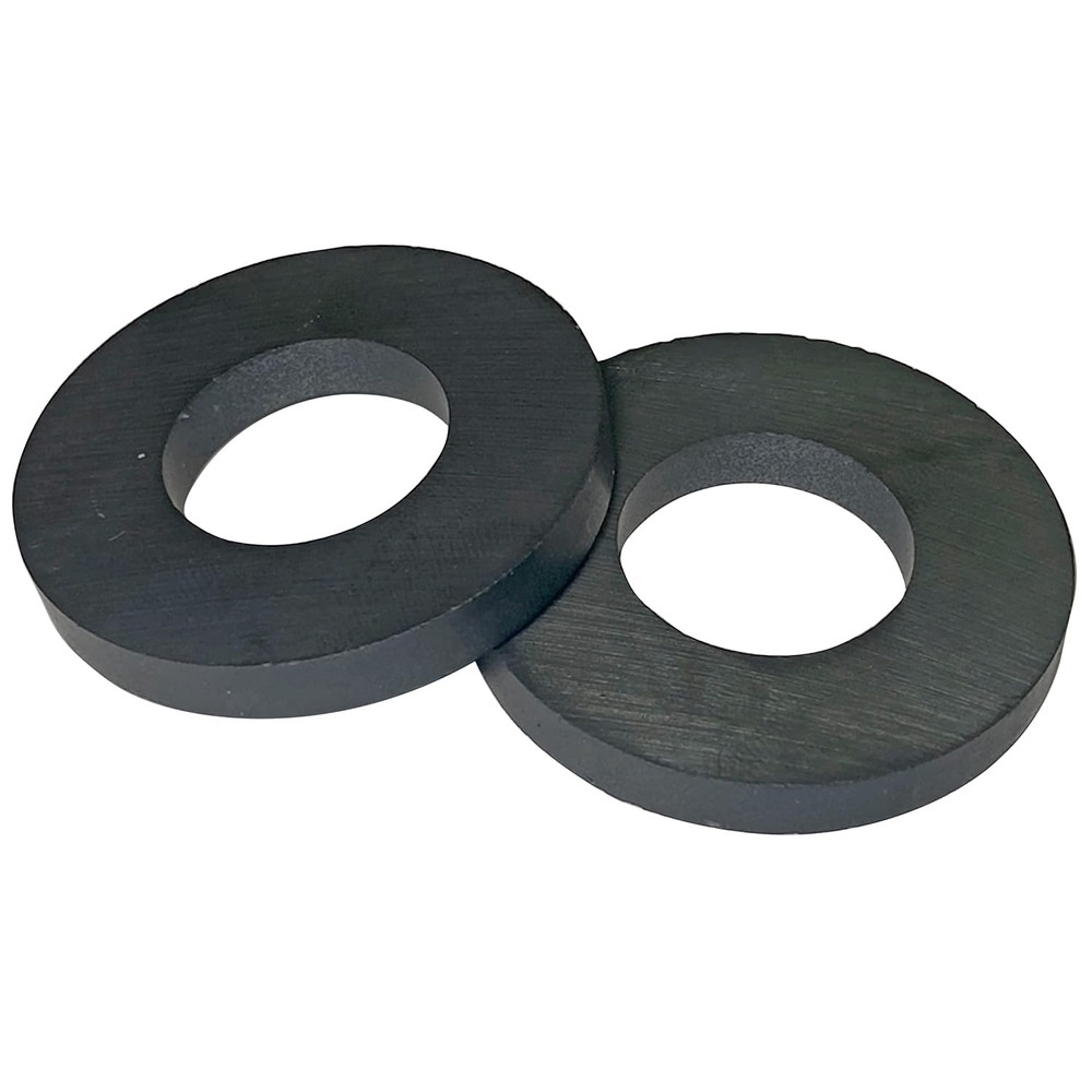 Ceramic Ring Magnets, 1.75" Outer Diameter, 0.865" Inner Diameter, 0.225" Thick