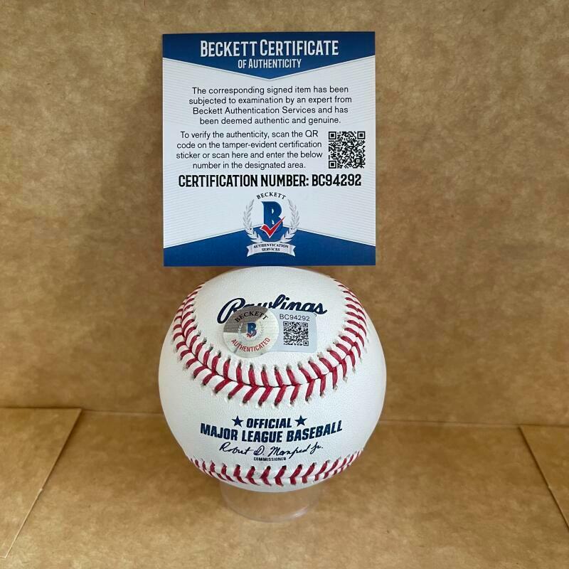 KEN HILL 94 WIN LEADER SIGNED AUTOGRAPHED M.L. BASEBALL BAS BC94292