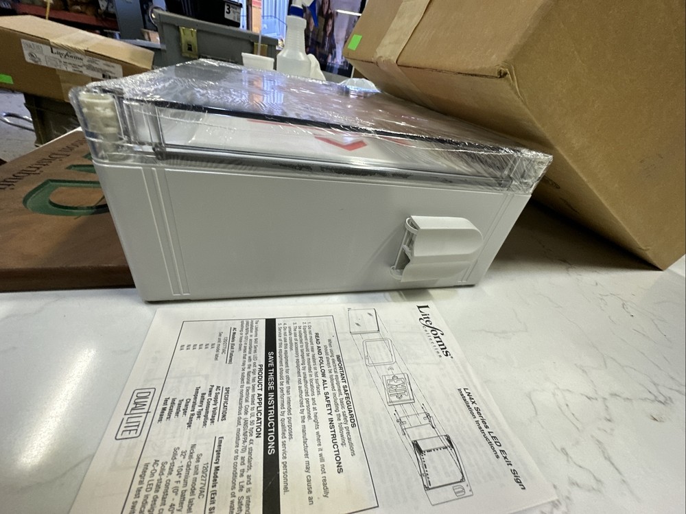 NEW Hubbell LN4XRWE Dual-Lite Exit Lighting; Type 4X, Raintight Dusttight