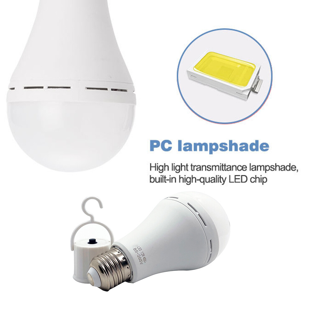 Rechargeable Emergency Light Bulb 4 Pack for Power Outage Battery Operated Bulb
