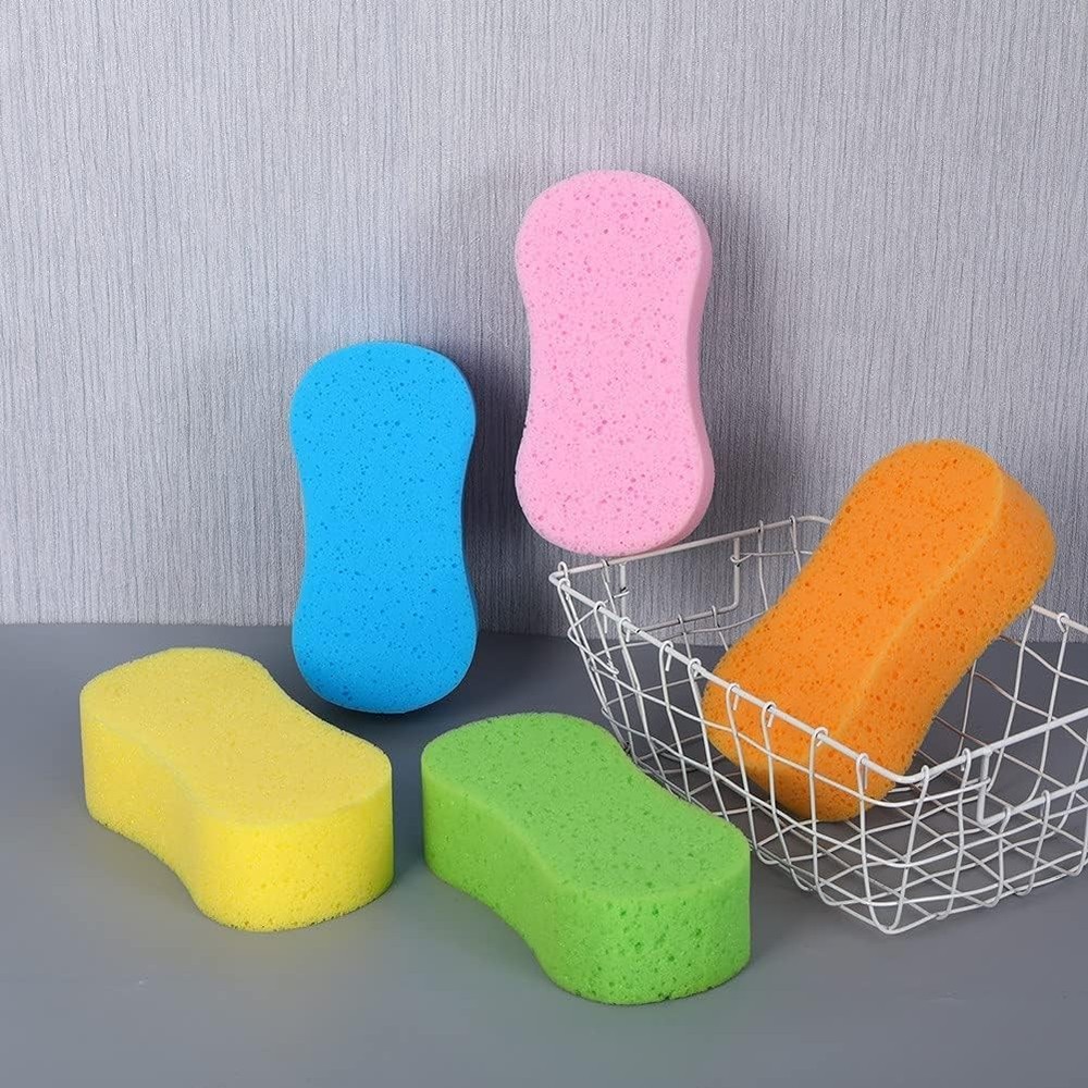 Car Wash Sponge, Thick, 3 Pack, Random Colors, Multi Surface