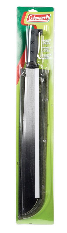 Coleman 18" Hardened Steel Machete Plastic Handle
