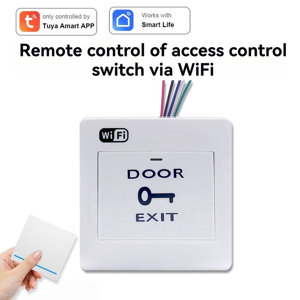 Tuya WiFi Door Exit Button Voice Control Remotely Door-Opening Release1289