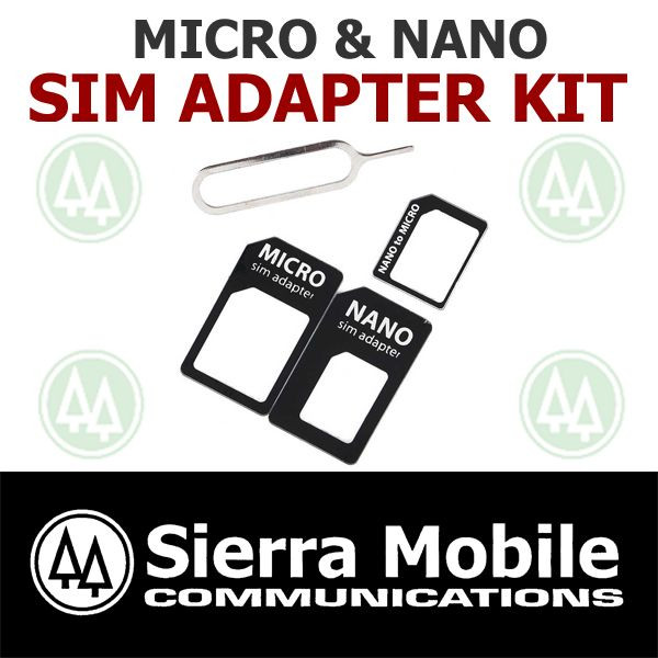 2x SIM Card Adapter KIT  MICRO + NANO SIM Converter + Eject Tool • USPS TRACKING
