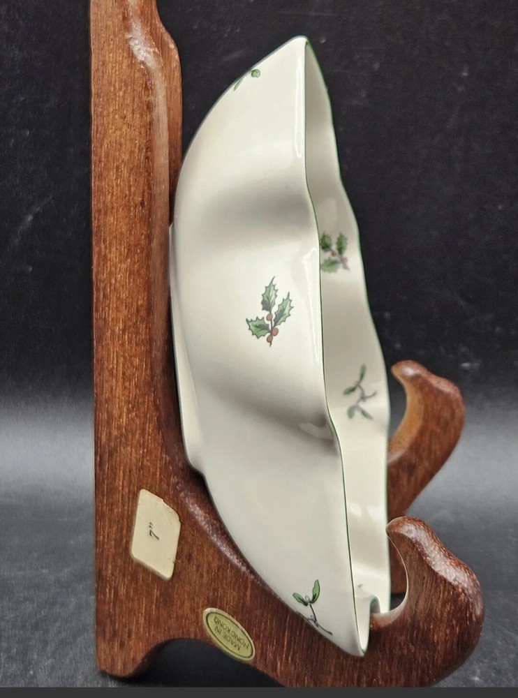Spode Christmas Tree 2005 Candy Nut Dish Vintage Bone China