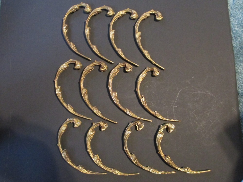 Antique lighting reproduction brass decorative scrolls