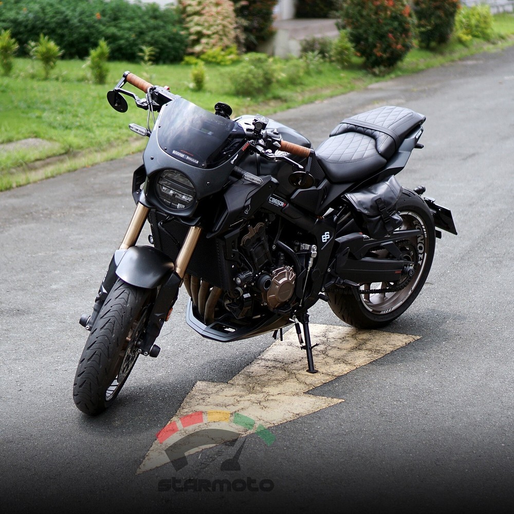 FOR HONDA CB650R WINDSHIELD WINDSCREEN METER VISOR FAIRING 2019-2023 BLACK