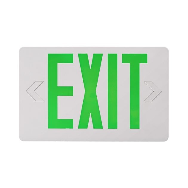 NICOR EXL41UNVWHG2 Slim LED Green Exit Sign