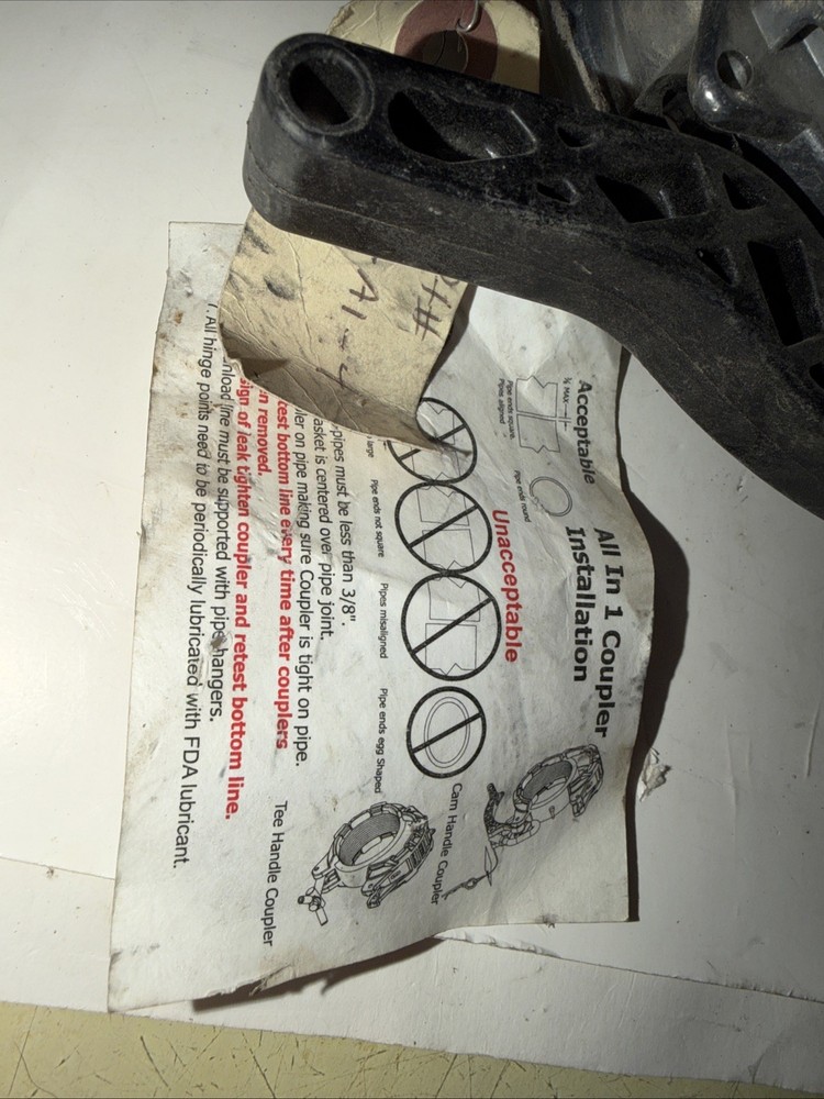 BTC-A1-4 4" Aluminum A1 Coupler With Solid Gasket Composite Cam Handle