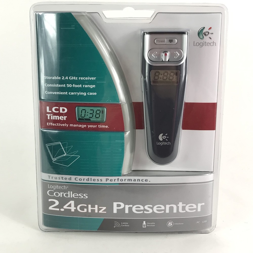 Logitech 2.4 GHz Cordless Presenter (Black)