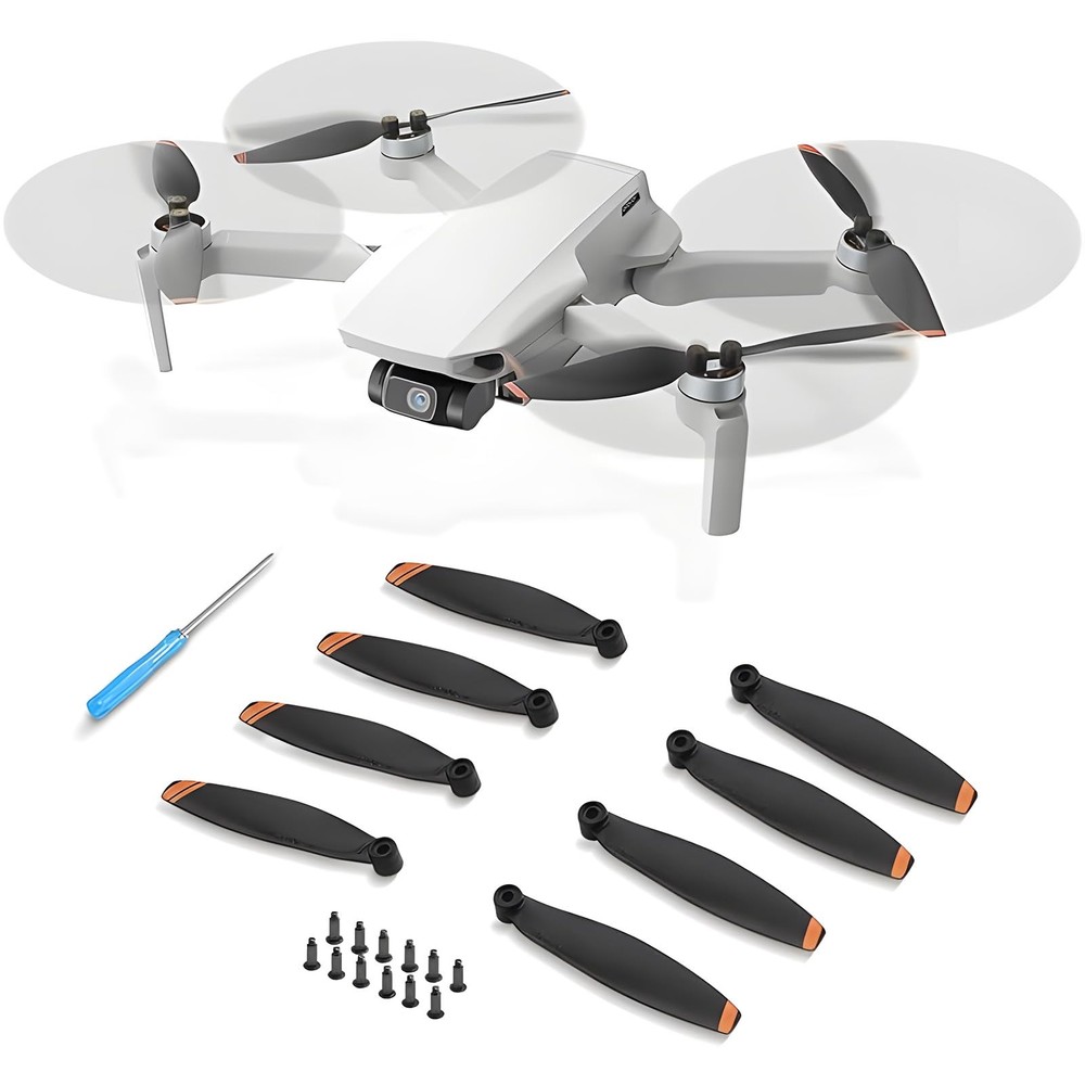 Tosiicop Propeller for DJI Mini 4K,2/2SE, 24PCS Replacement Small, Orange