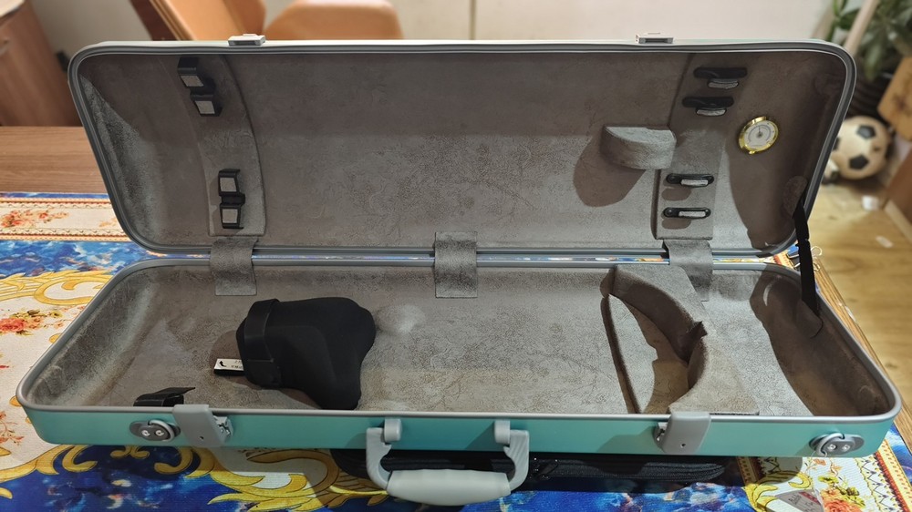 Advanced High Quality Composite PC coded lock abrazine green 4/4 violin case