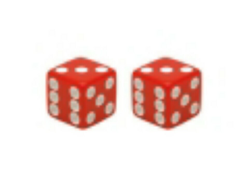 Red Dice Valve Caps For Schrader Valves