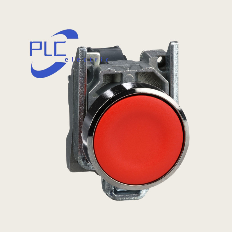 XB4BA42 1PC New Schneider Harmony 22mm push button red flush spring return