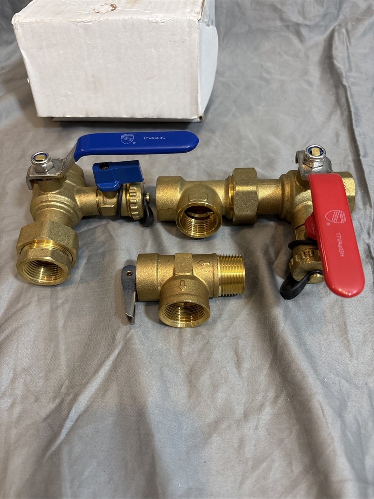 3/4" Tankless Water Heater Isolation Valve Kit Pressure Relief CSA approved