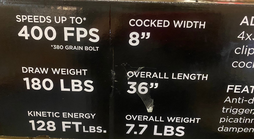 ***DAMAGED STRING*** Xpedition Archery Xtraction 400X Crossbow