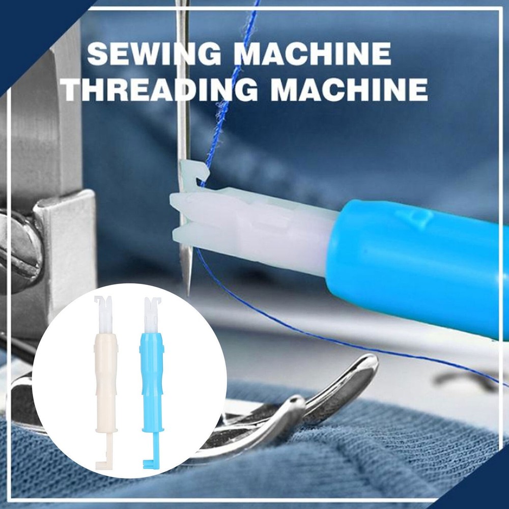 12pcs Needle Threader Plastic Automatic Inserter Threading Tool for Sewing
