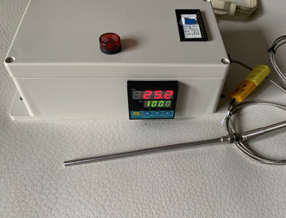 Plug & Play Powder Coating Paint Temperature Controller Gas Oven 6" Tip Probe