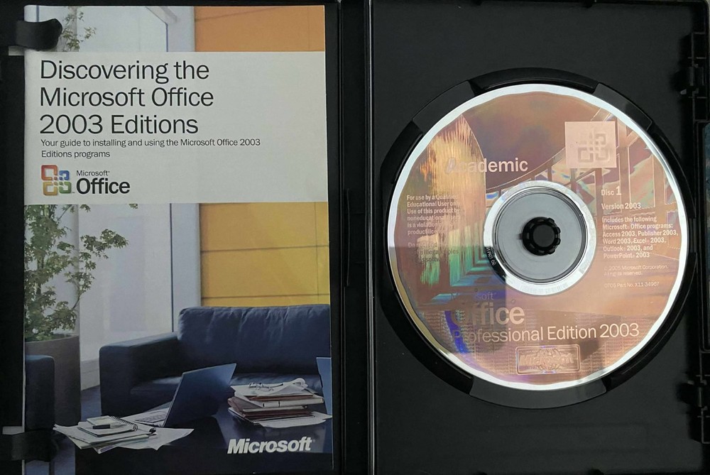 Microsoft Office Professional Edition 2003 with Windows XP Service Pack 2 CD