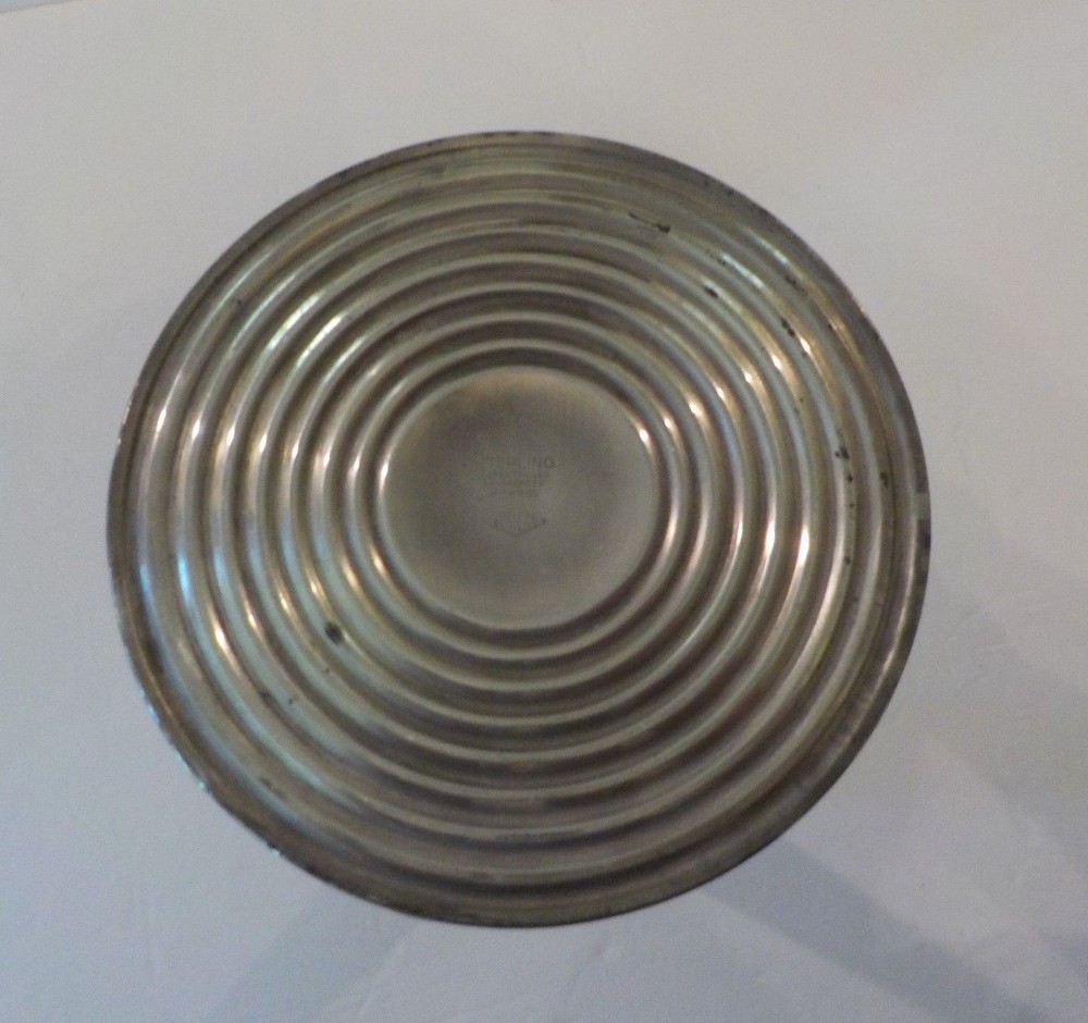 Unusual Wooden Candlestick with Elgin Silversmith Co. Sterling Silver Base