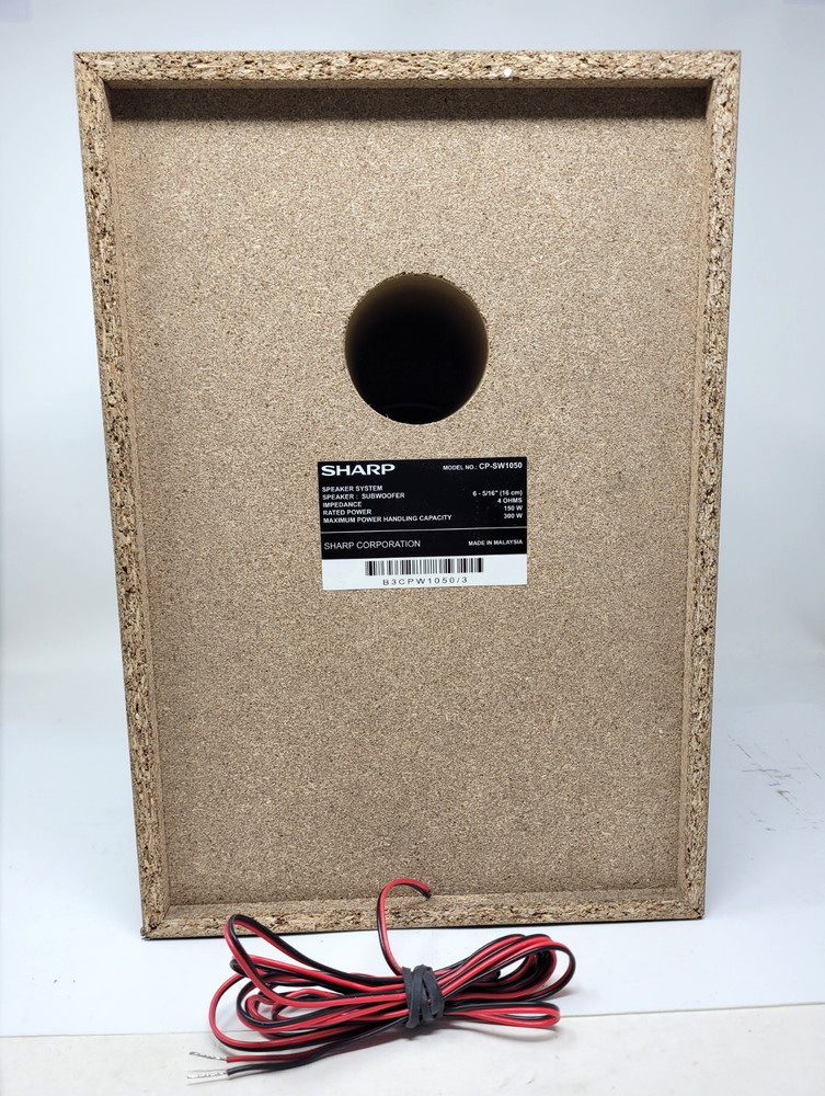 Sharp Speaker System Subwoofer | Model: CP-SW1050