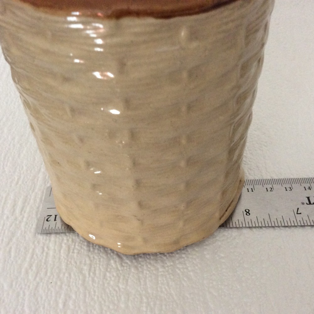 Scrumpy Devon Cider flagon - Stoneware - Wicker basket - 725ml/24.5fl oz