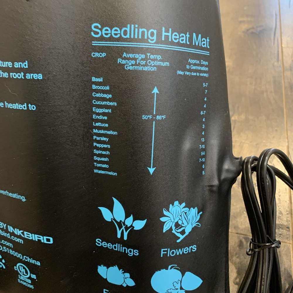 Seedfactor Seedling Heating Mat 10" x 20" Warming Plant Germination Starting Pad
