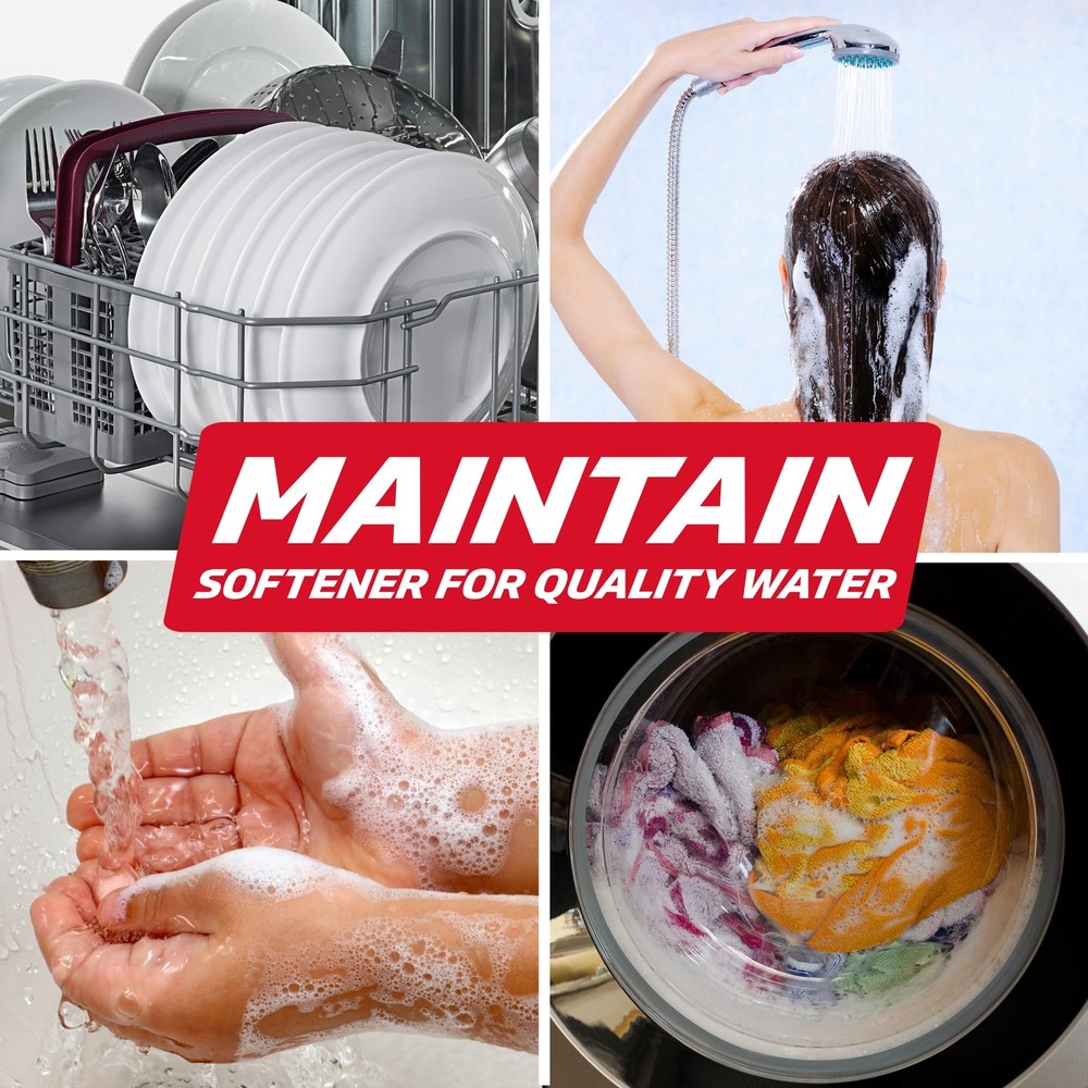 Water Softener Cleaner Solution - 4 Uses Per Bottle. Restores Efficiency. Rem...
