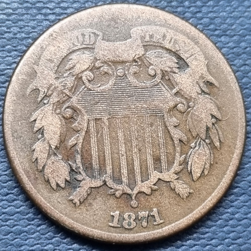 1871 Two Cent Piece 2c Better Grade #95980