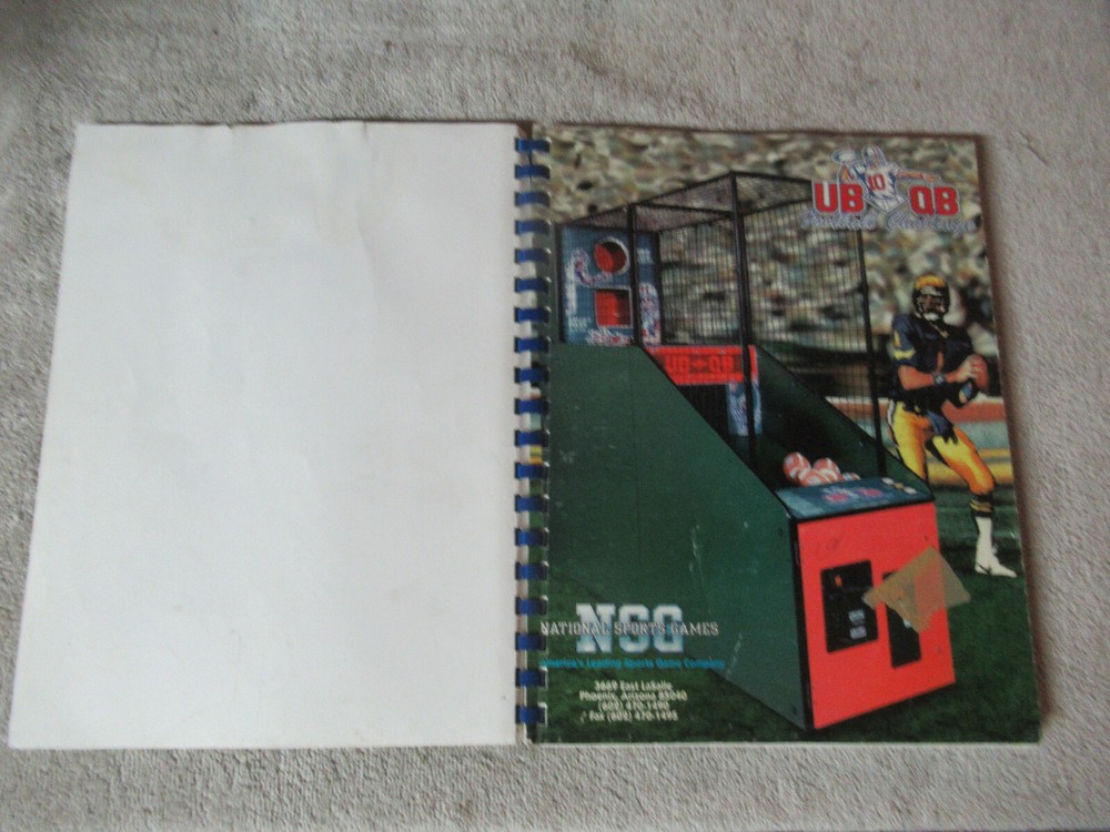 UB QB NSC     arcade game manual