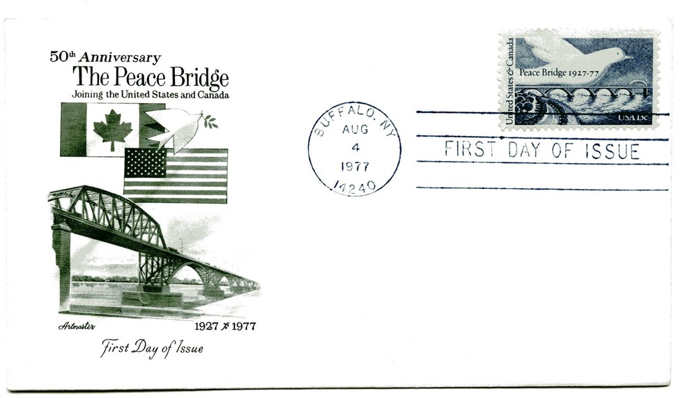 1721 Peace Bridge Artmaster FDC