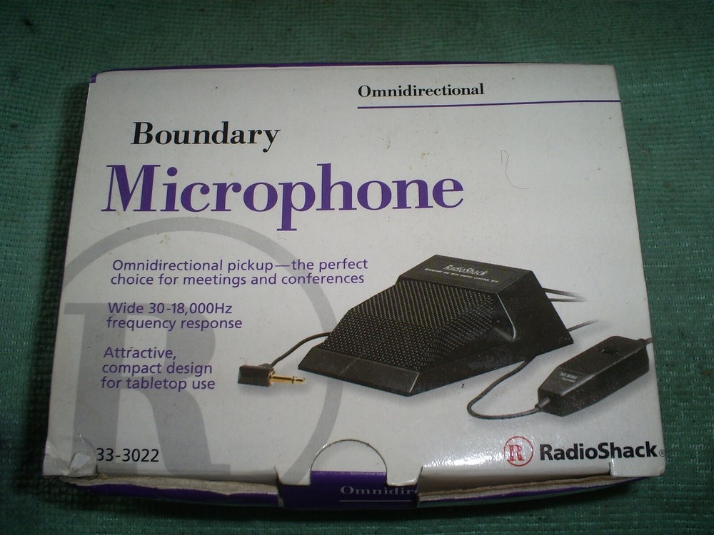 BOUNDARY MICROPHONE OMNI DIRECTIONAL WITH 20 FOOT CABLE