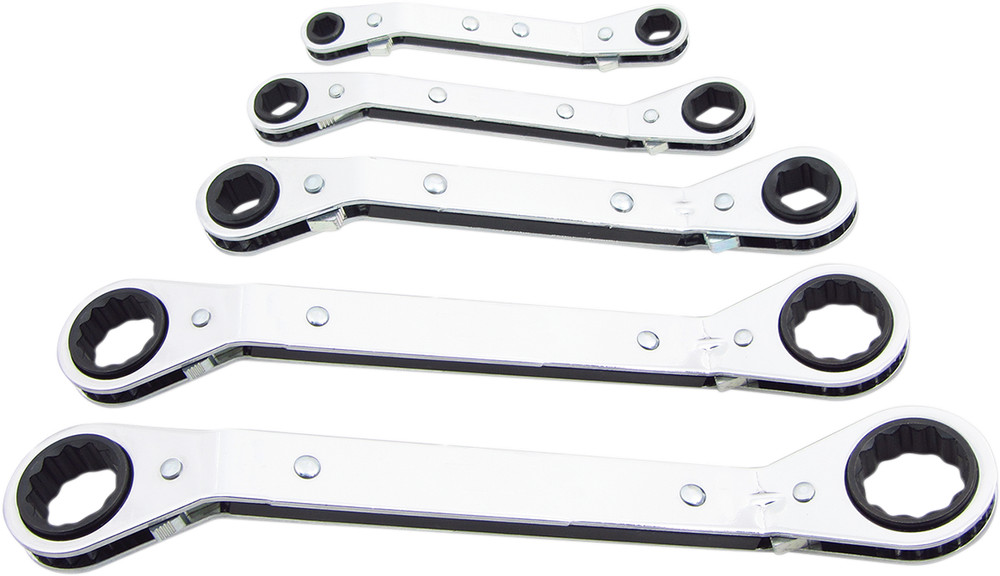 LANG TOOLS ROW-5 Ratcheting Offset Wrench Set SAE