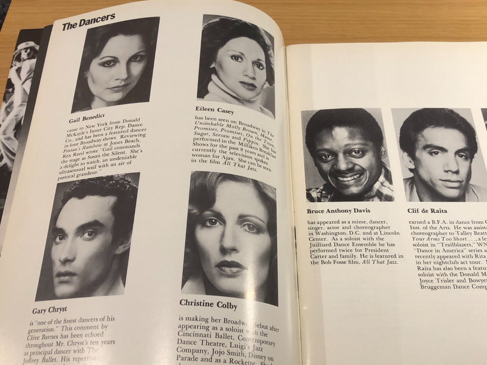 Bob Fosse’s Dancin’ – Original 1978 Broadway Program Book