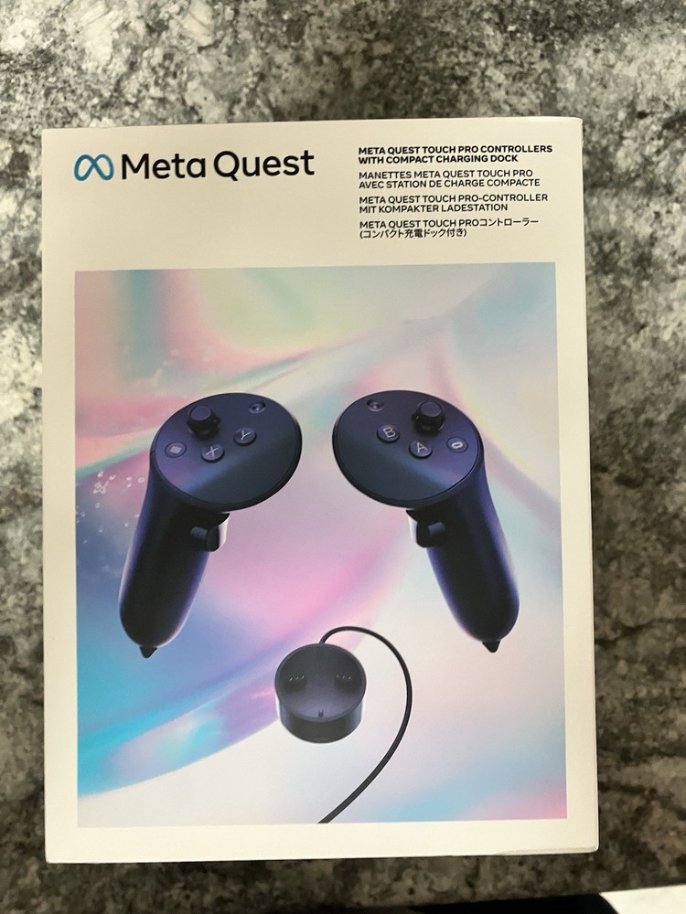 Meta Quest Pro Controllers Left and Right Pair with Charging Dock