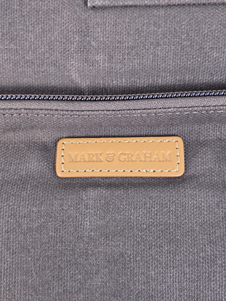 Mark & Graham Becket Canvas/Leather Fold Up Tech Case
