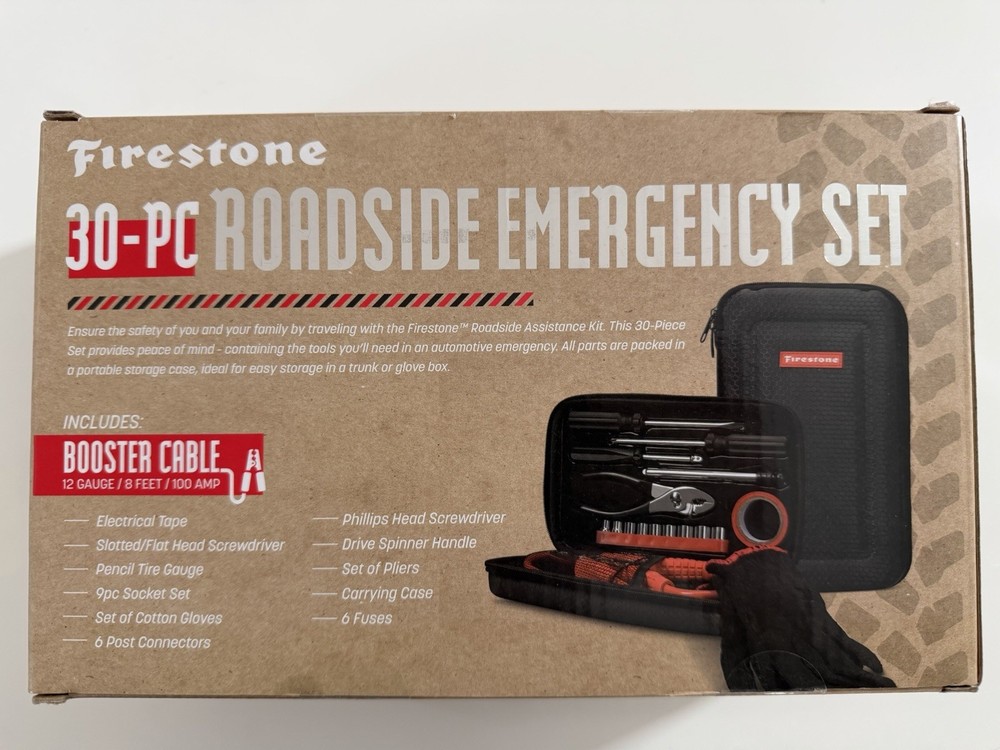 Firestone 30 Piece Roadside Emergency Set